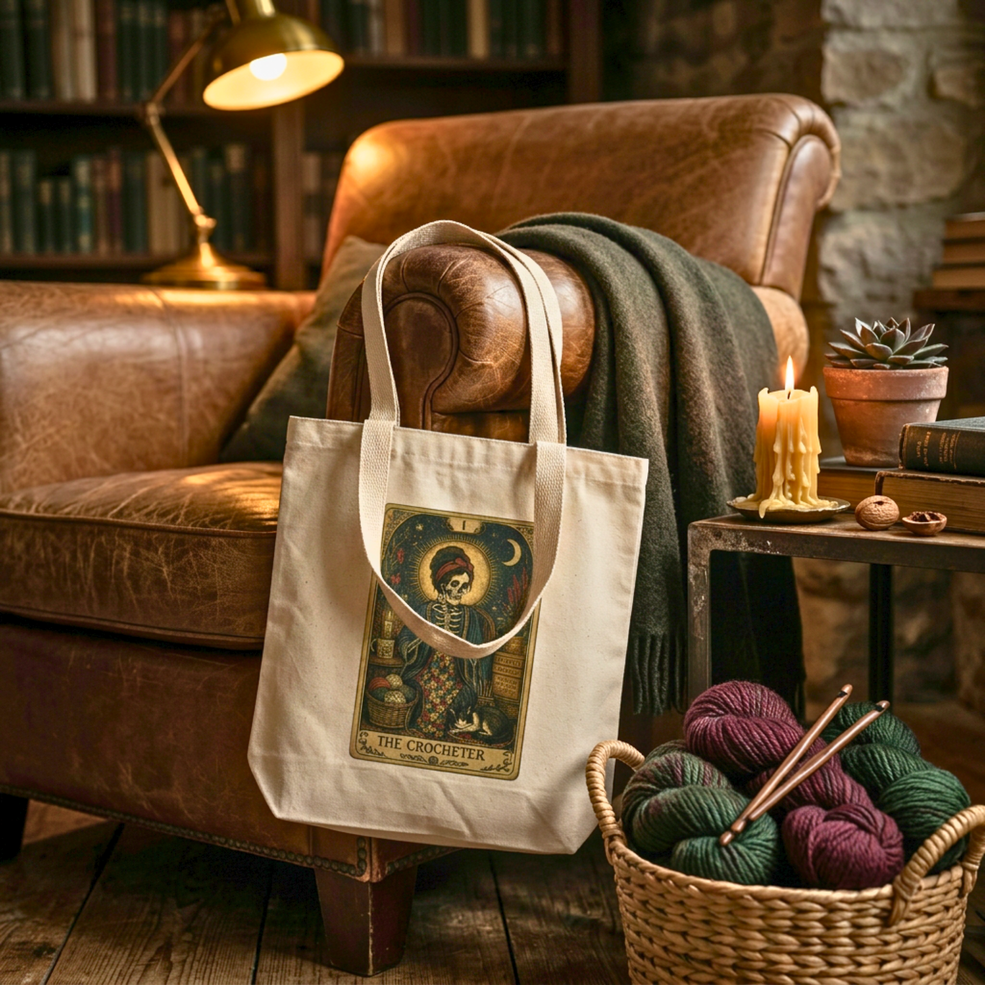 The Crocheter Tote - Skeleton