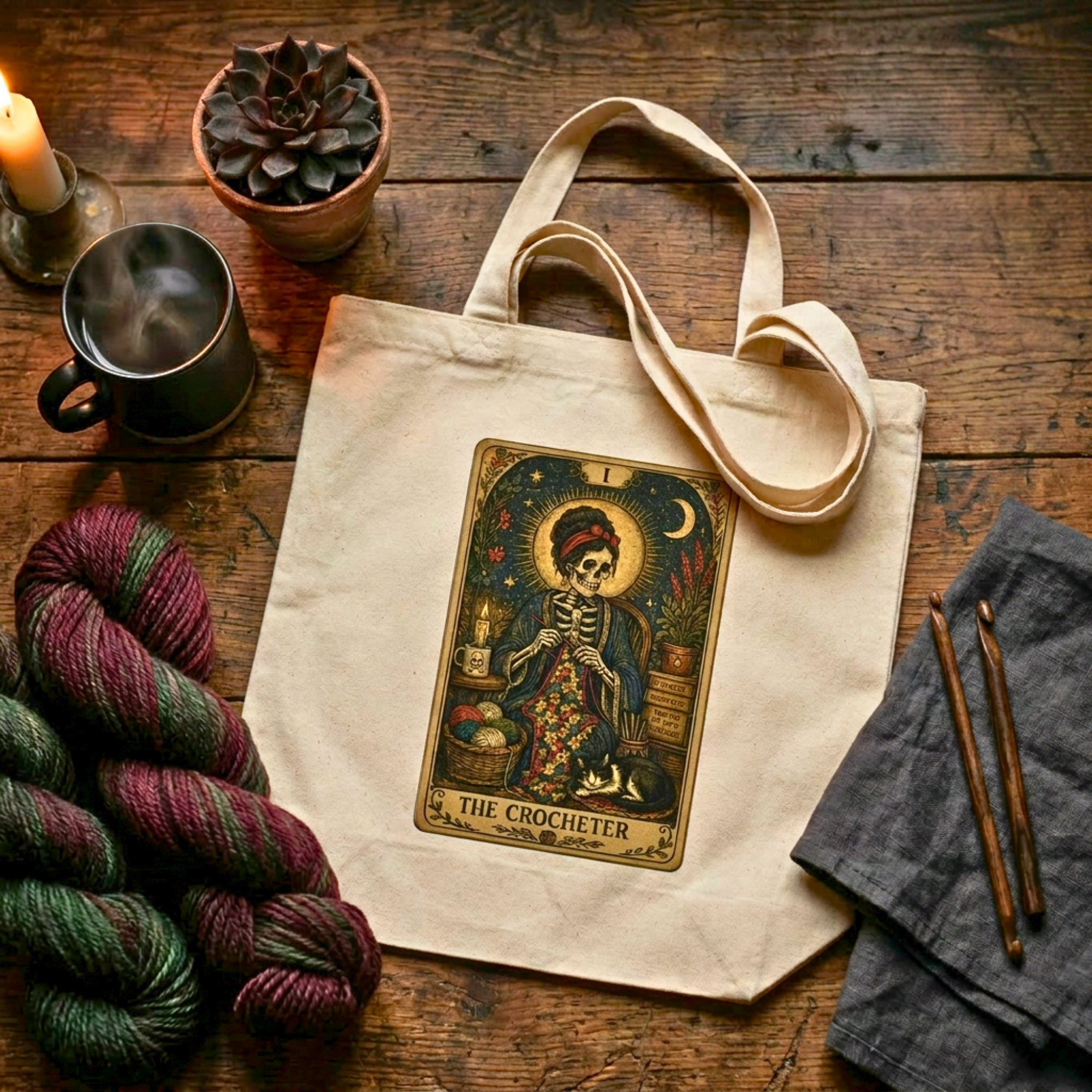 The Crocheter Tote - Skeleton