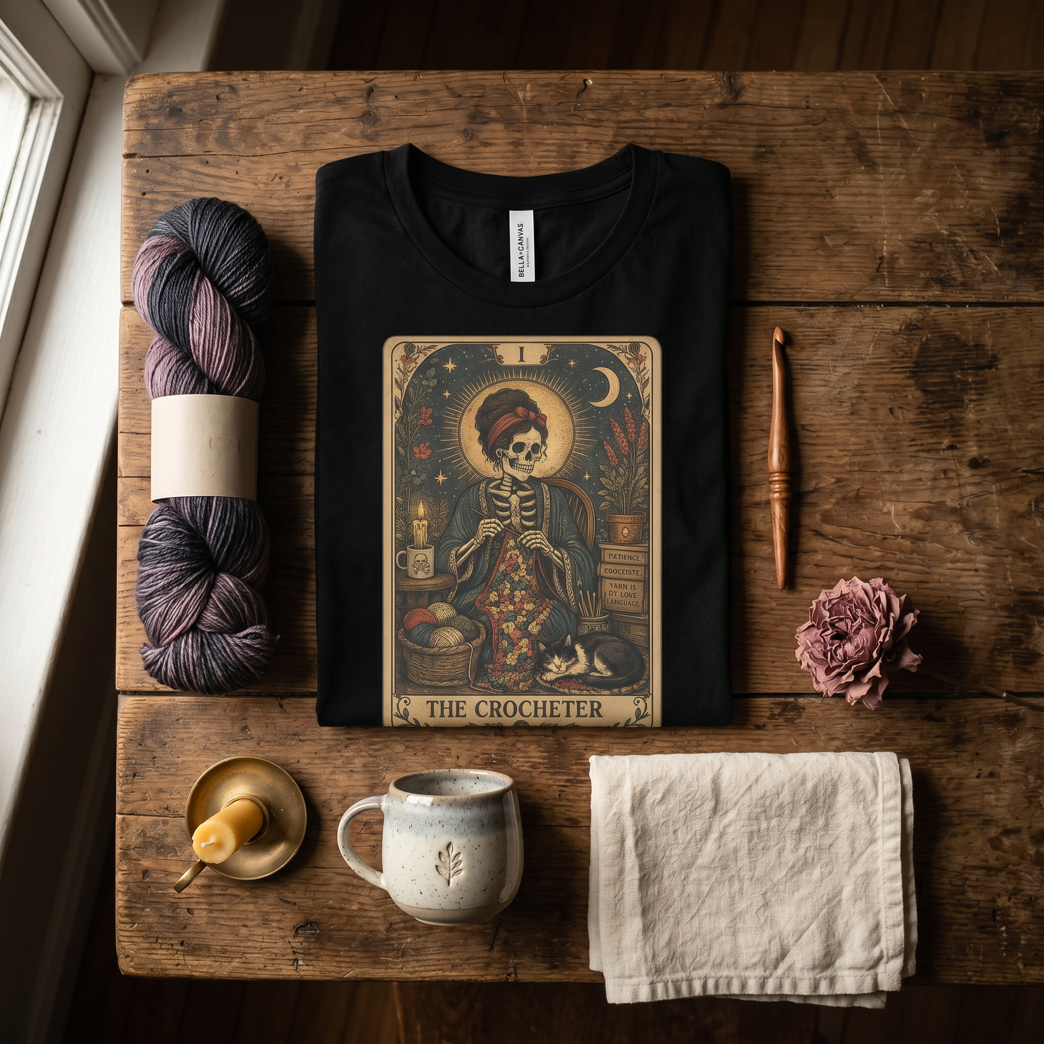 The Crocheter Tshirt - Skeleton