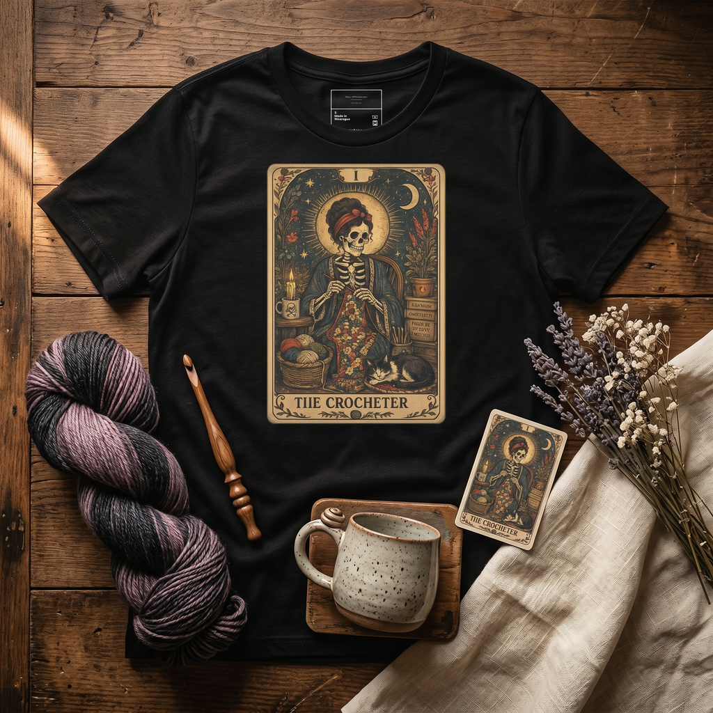 The Crocheter Tshirt - Skeleton