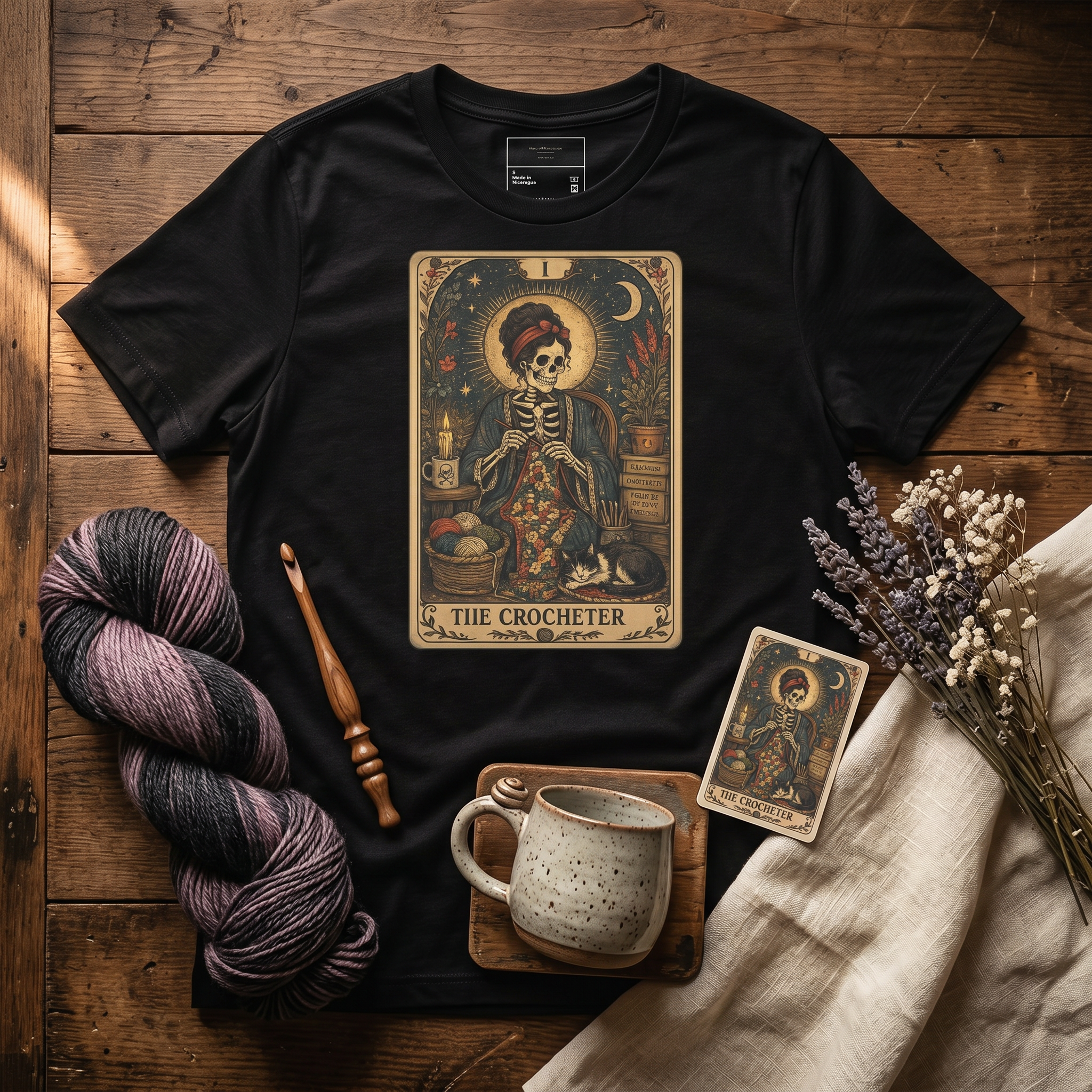 The Crocheter Tshirt - Skeleton