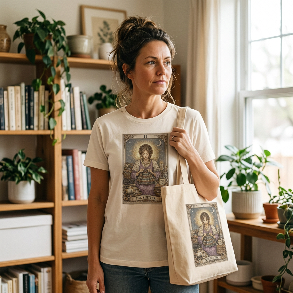 The Knitter T-shirt - Goddess