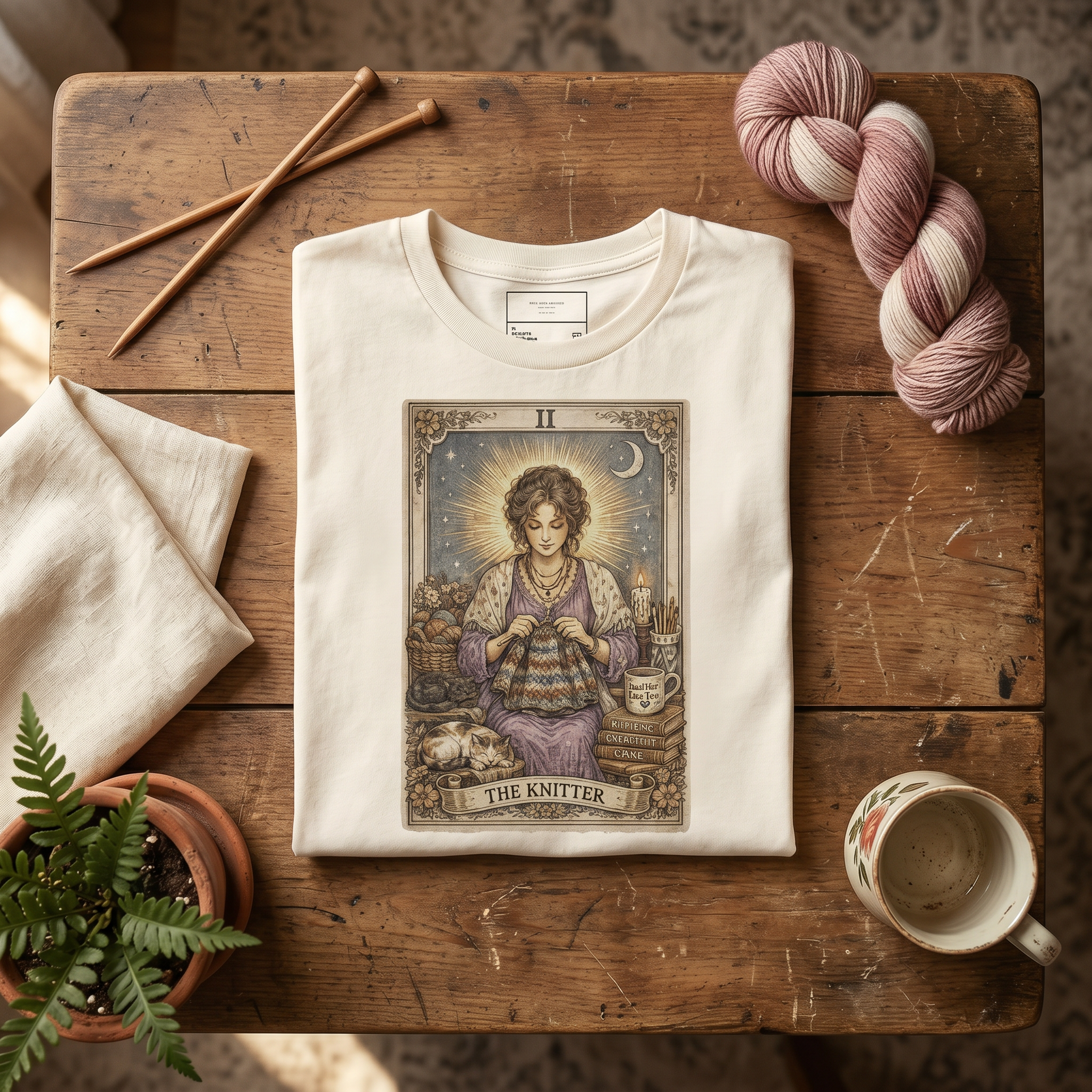 The Knitter T-shirt - Goddess