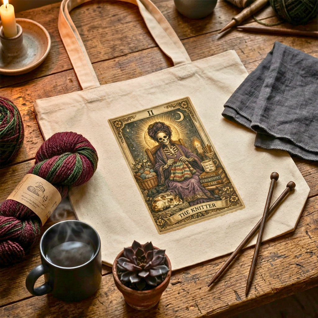 The Knitter Tote - Skeleton
