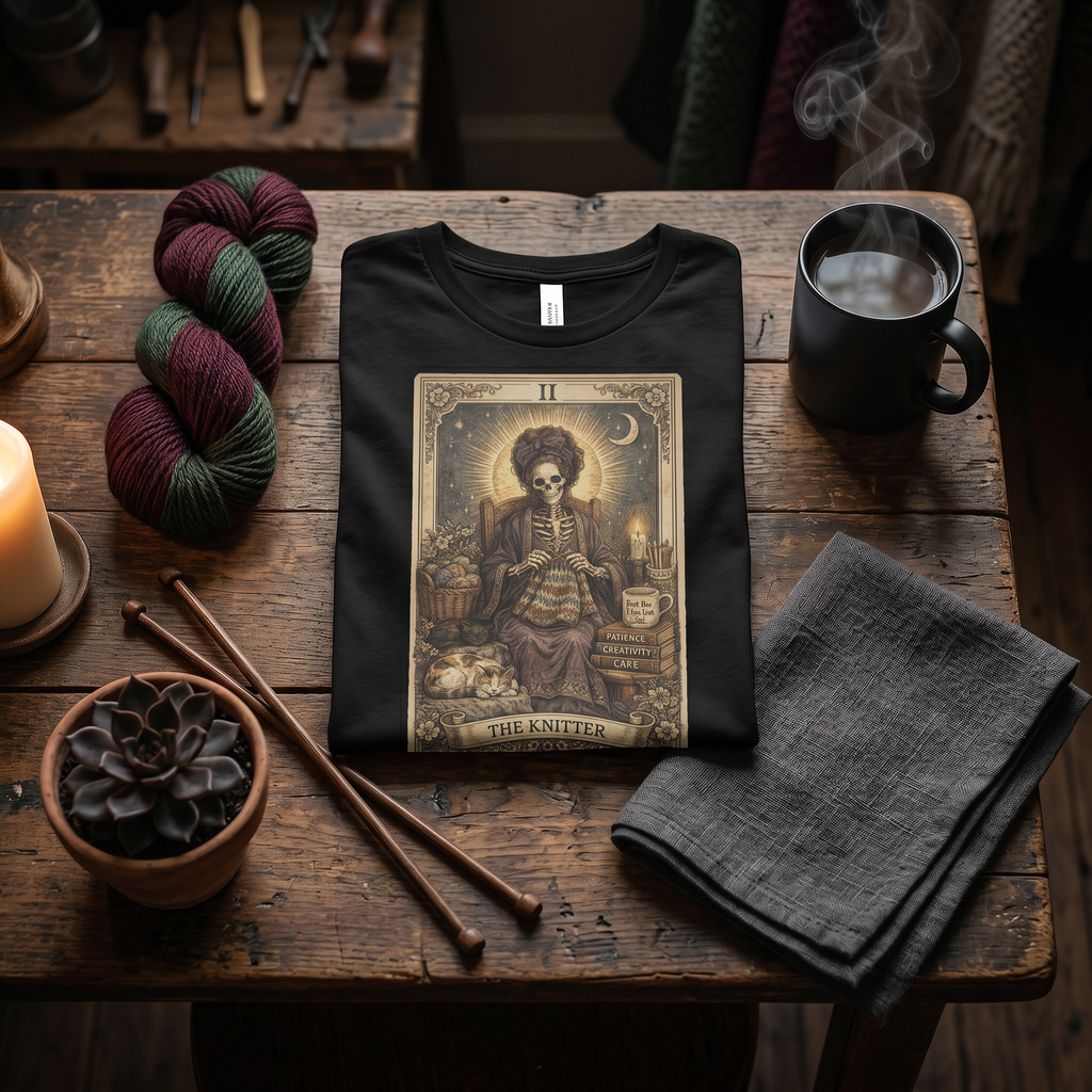 The Knitter T-shirt - Skeleton