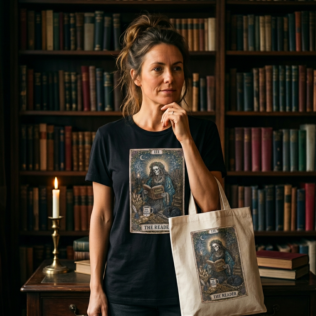 The Reader T-Shirt - Skeleton Edition