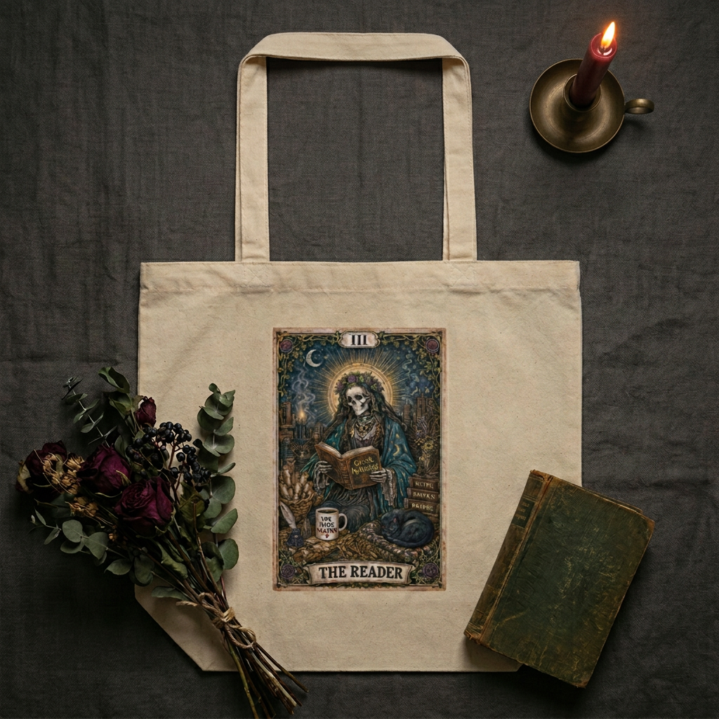 The Reader Tote - Skeleton Edition