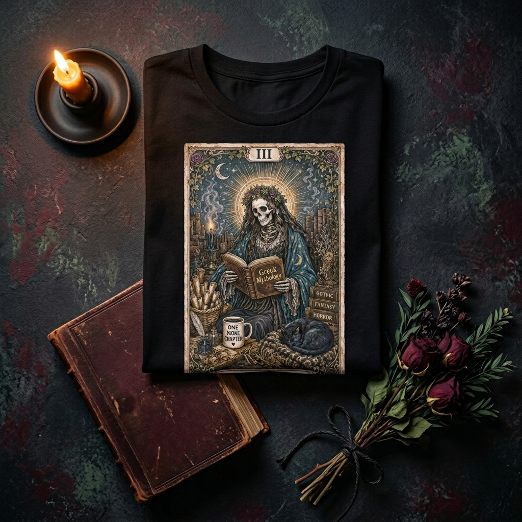 The Reader T-Shirt - Skeleton Edition