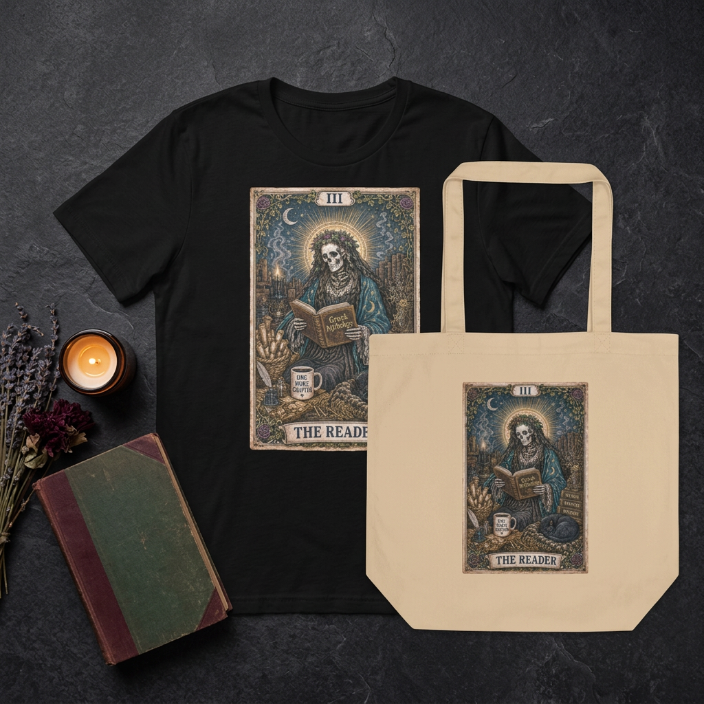 The Reader T-Shirt - Skeleton Edition